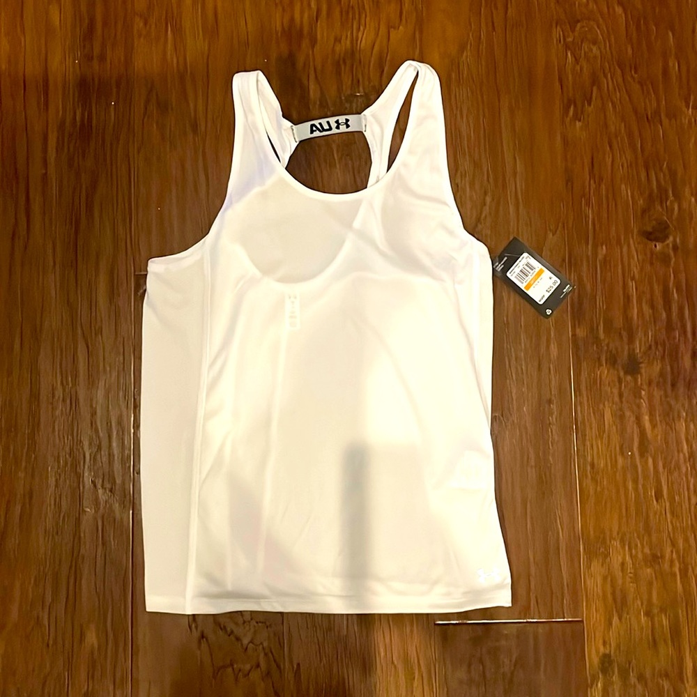 NWT Small White UA athletic tank